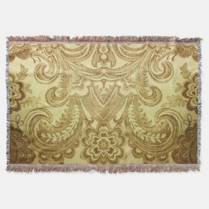 Vintage Golden Paisley Iraqi Klassiker    Decke
