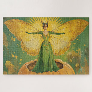 Vintage Golden Pumpkin Königin Puzzle