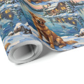 Vintage Golden Retriever by Lakeside Christmas Geschenkpapier (Rolleneckpunkt)