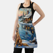 Vintage Golden Retriever by Lakeside Christmas Schürze (InSitu)