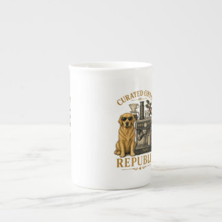 Vintage Golden Retriever Coffee Lover Ceramic Mug Porzellantasse