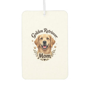 Vintage Golden Retriever Mama Hundeliebhaber-Typog Autolufterfrischer