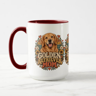 Vintage Golden Retriever Mama Tasse