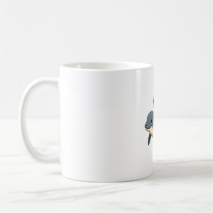 Vintage Golden Retriever reitet auf Belugawal lust Kaffeetasse