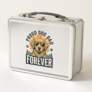 Vintage Golden Retriever Retro Design Hund Papa Sh Metall Brotdose