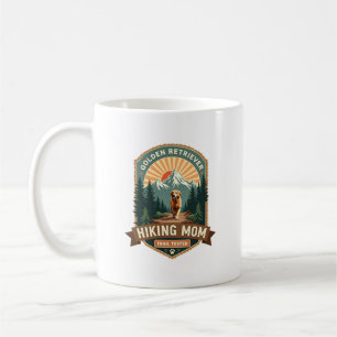 Vintage Golden Retriever Wandernde Mutter Trail Te Kaffeetasse
