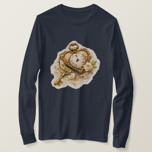 Vintage Golden Time Long Sleeve T-Shirt (Design vorne)