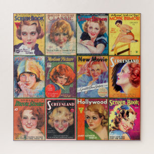 VINTAGE GOLDENE ÄRA FILMMAGAZINE PUZZLE