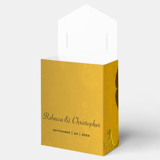 Vintage Goldene Hochzeit Geschenkschachtel (Geöffnet)