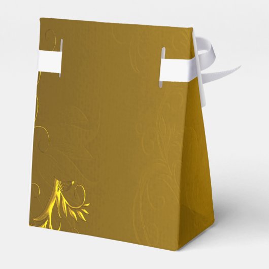 Vintage Goldene Hochzeit Geschenkschachtel (Rückseite)