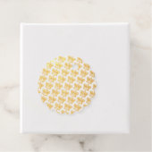 Vintage Goldene Kronen Pinselschrift Geschenkanhänger (Mit Box)