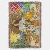 Vintage Goldene Sonne: Leo Zodiac Kunstgalerie Decke (Vorderseite Vertikal)