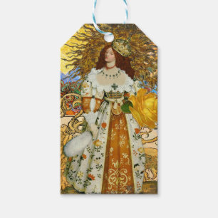 Vintage Goldene Sonne: Leo Zodiac Kunstgalerie Geschenkanhänger