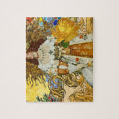 Vintage Goldene Sonne: Leo Zodiac Kunstgalerie Puzzle (Vertikal)