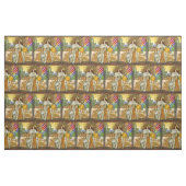 Vintage Goldene Sonne: Leo Zodiac Kunstgalerie Stoff (Fat Quarter (45,7 x 55,9 cm))