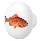 Vintage Goldfische/-Goldfish Keramikknauf (Rechts)