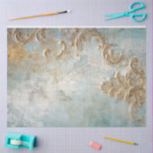 Vintage Goldfolie Barockschmuck Seidenpapier (Basteln)