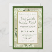 Vintage Goldfolie Einladung (Vorderseite)