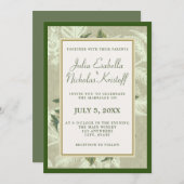 Vintage Goldfolie Einladung (Vorne/Hinten)