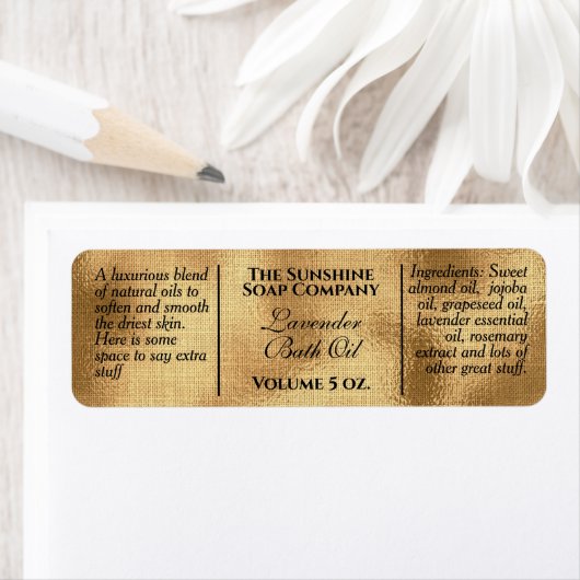 Vintage Goldfolienseife im  Stil (Insitu)