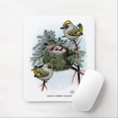 Vintage Goldhähnchen Mousepad (Mit Mouse)