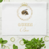 Vintage Goldkönigin Bienenkuche Handtuch (Gefaltet)