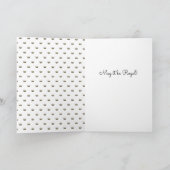 Vintage Goldkrone Royal Linen Chic Geburtstag Karte (Innenseite)