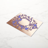 Vintage Goldkronenrahmen - Einladung Postkarte (Gedreht)