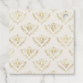 Vintage Goldmakrelen Geschenkanhänger (Rückseite)