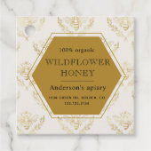 Vintage Goldmakrelen Geschenkanhänger (Vorderseite)