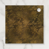 Vintage Goldmaske Geschenkanhänger (Rückseite)