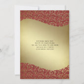 Vintage Goldmedaille Tiara Quinceañera Einladung (Rückseite)