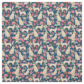 Vintage Goldmedaillenflotte Stoff (Muster)