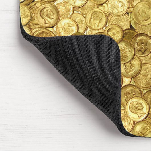 Vintage Goldmünzensammlung Mousepad (Ecke)