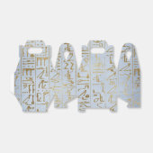 Vintage Goldpapierdrucke Geschenkschachtel (Ungefaltet)