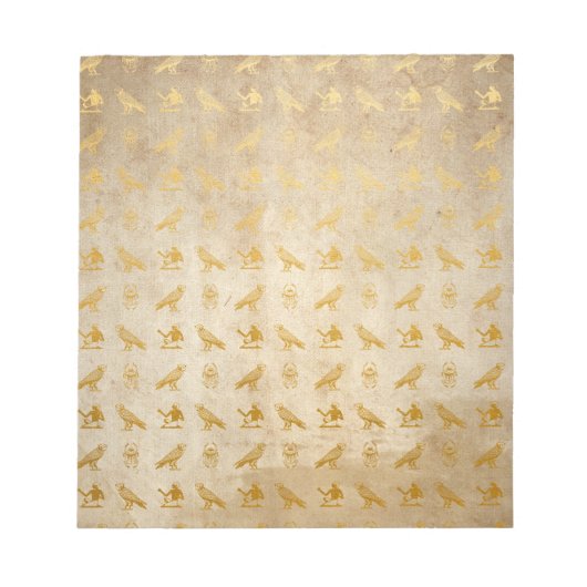 Vintage Goldpapierdrucke Notizblock (Vorderseite)