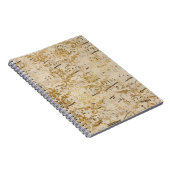 Vintage Goldplatten Notizblock (Rechte Seite)