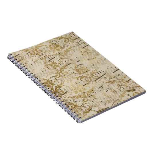 Vintage Goldplatten Notizblock (Rechte Seite)