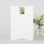 Vintage Goldtopf und Regenbogen Briefpapier (Stehend Vorderseite)