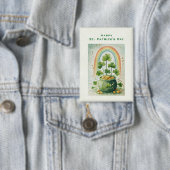 Vintage Goldtopf und Regenbogen St. Patrick's Button (Insitu)