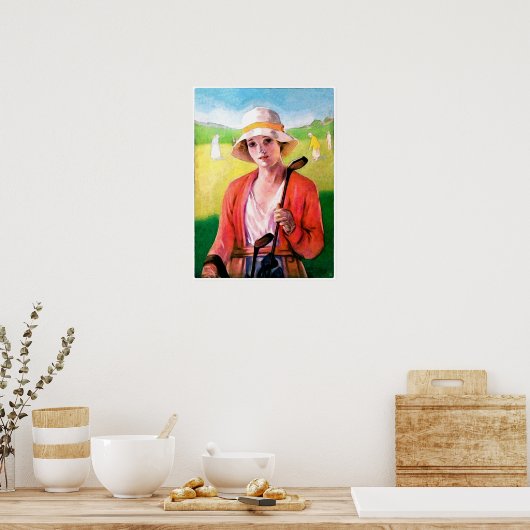 Vintage Golf-Aquarelldrucke Poster (Küche)