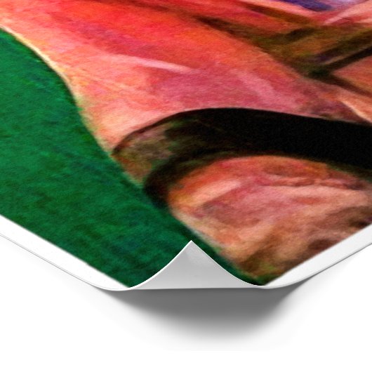 Vintage Golf-Aquarelldrucke Poster (Ecke)