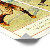 Vintage Golf Cigarette Cards drucken Poster (Ecke)