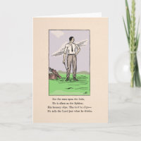 Vintage Golf Ditty Birthday Grußkarte