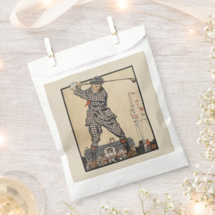 Vintage-Golf-Illustrationskunst von Edward Penfiel Geschenktütchen