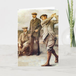 Vintage Golf Karte