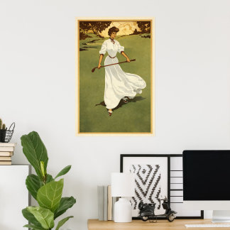 Vintage Golf - Kunstdruck Poster