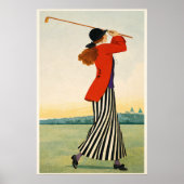 Vintage Golf - Kunstdruck Poster (Vorne)