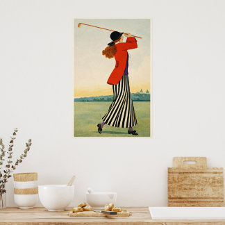 Vintage Golf - Kunstdruck Poster