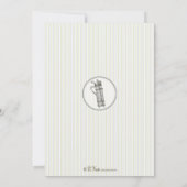 Vintage Golf-Party Einladung - Frau (Rückseite)